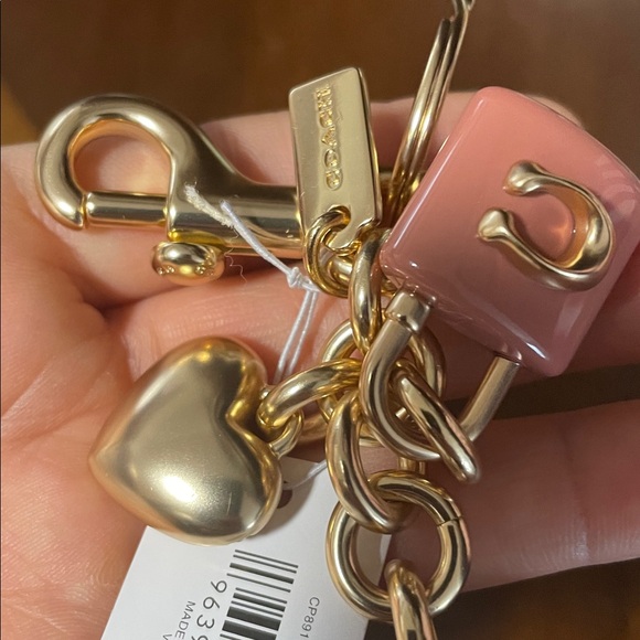 COACH Bag Charm Key Ring Cluster - New With Tags - Picture 4 of 4